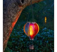 Garden Greatness Hanging Solar Hot Air Balloon Garden | Size: 1 Pack Garden Greatness Multicolor 1 Pack