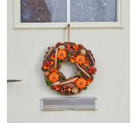 Garden Greatness Harvest Whirl Autumn Wreath Outdoor Décor | Size: 1 Pack Garden Greatness Multicolor 1 Pack