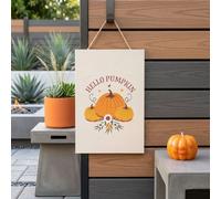 Garden Greatness Hello Pumpkin Hanging Harvest Decoration