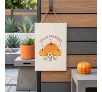 Garden Greatness Hello Pumpkin Hanging Harvest Decoration | Size: 1 Pack Garden Greatness Multicolor 1 Pack