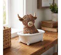 Garden Greatness Highland Cow Bath Time Ornament | Size: 1 Pack Garden Greatness Multicolor 1 Pack