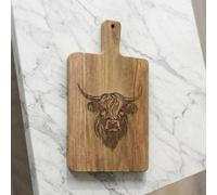 Garden Greatness Highland Cow Wooden Cutting Board