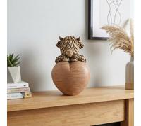 Garden Greatness Highland Cow Wooden Heart Ornament