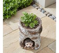 Garden Greatness Hog Log Hedgehog Garden Planter Garden Greatness Multicolor