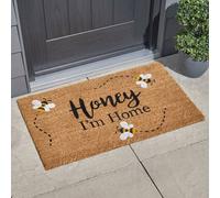 Garden Greatness Honey I'm Home Natural Coir Doormat | Size: 45 cm x 75 cm Garden Greatness Natural 45 cm x 75 cm