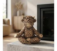 Garden Greatness Hughie Highland Cow Yoga Ornament | Size: 1 Pack Garden Greatness Multicolor 1 Pack