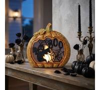 Garden Greatness Illuminated Boo Ghost Pumpkin Ornament | Size: 1 Pack Garden Greatness Multicolor 1 Pack