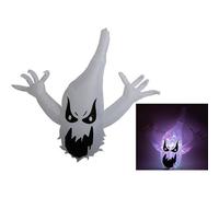 Garden Greatness Inflatable LED Wall Ghost - 110cm Halloween Decor in White | Size: 1 Pack Garden Greatness White 1 Pack