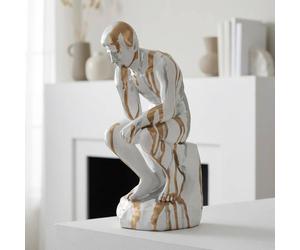 Garden Greatness Ivory Drip Art Thinker Sculpture | Size: 1 Pack Garden Greatness Ivory 1 Pack