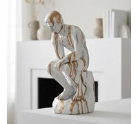 Garden Greatness Ivory Drip Art Thinker Sculpture | Size: 1 Pack Garden Greatness Multicolor 1 Pack