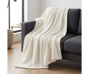 Garden Greatness Ivory Winter Warm Snuggle Throw | Size: 140 cm x 180 cm Garden Greatness Ivory 140 cm x 180 cm