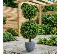 Garden Greatness Jardin Artificial Two Ball Topiary Tree in Green Garden Greatness Green