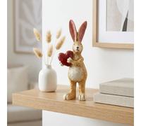 Garden Greatness Jasper Rabbit Holding Heart in Brown | Size: 1 Pack Garden Greatness Brown 1 Pack