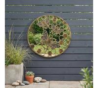 Garden Greatness Large Honeycomb Bee Garden Mirror