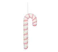 Garden Greatness Large Pink Hanging Candy Cane Decoration in White | Size: 1 Pack Garden Greatness White 1 Pack