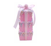 Garden Greatness Large Pink Stacked Gift Candy Hanging Decoration | Size: 1 Pack Garden Greatness Pink 1 Pack