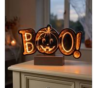 Garden Greatness LED Infinity Boo Pumpkin Light Display | Size: 1 Pack Garden Greatness Multicolor 1 Pack