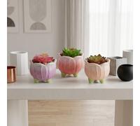 Garden Greatness Lifelike Artificial Potted Plant Decor | Size: 3 Pack Garden Greatness Multicolor 3 Pack