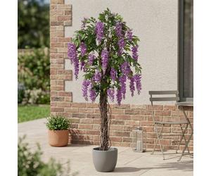 Garden Greatness Lifelike Purple Wisteria Potted Tree Garden Greatness Purple