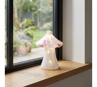 Garden Greatness Light Up Glass Toadstool Decoration