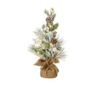 Garden Greatness Light Up Pinecone & Berry Snowy Tree in Green | Size: 1 Pack Garden Greatness Green 1 Pack