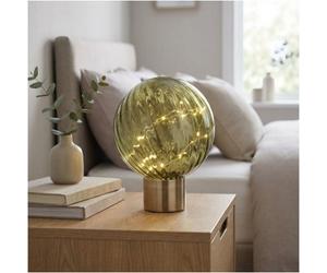 Garden Greatness Luca Emerald Glass Ball Lamp Modern