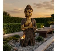 Garden Greatness Lumina Zen Meditating Buddha with Solar Light | Size: 1 Pack Garden Greatness Multicolor 1 Pack