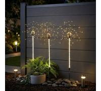 Garden Greatness Lunaria 3 Solar Shooting Starburst Stake Light