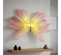 Garden Greatness Lunaria Aurora Peach Led Butterfly Wall Light