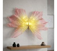 Garden Greatness Lunaria Aurora Peach LED Butterfly Wall Light Garden Greatness Peach