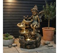 Garden Greatness Lunaria Bronze Fairy Water Feature