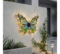 Garden Greatness Lunaria Butterfly Solar Wall Art