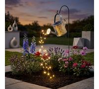 Garden Greatness Lunaria Damasque Solar Watering Can Stake Light