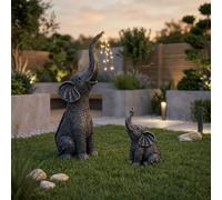 Garden Greatness Lunaria Duo Solar Elephant Garden Lights | Size: 2 Pack Garden Greatness Multicolor 2 Pack