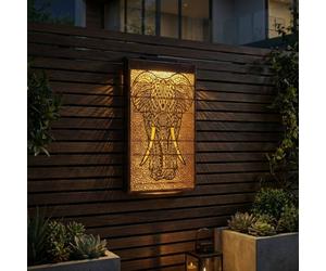 Garden Greatness Lunaria Elephant Solar Panel Wall Art | Size: 1 Pack Garden Greatness Multicolor 1 Pack
