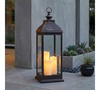 Garden Greatness Lunaria Giant Copper Flickering Candle Lantern | Size: 1 Pack Garden Greatness Copper 1 Pack