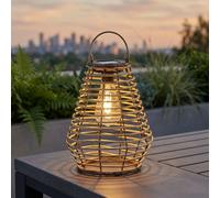 Garden Greatness Lunaria Maris Solar Rattan Style Lantern