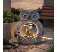 Garden Greatness Lunaria Owl Solar Garden Ornament | Size: 1 Pack Garden Greatness Multicolor 1 Pack