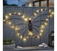 Garden Greatness Lunaria Papillon Butterfly Solar Wall Light