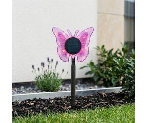 Garden Greatness Lunaria Peony Solar Butterfly Garden Stake Garden Greatness Multicolor