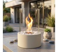 Garden Greatness Lunaria Sand Round Table Fireplace in Light Sand | Size: 1 Pack Garden Greatness Light Sand 1 Pack