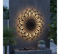 Garden Greatness Lunaria Solar Flower Wall Art Light Garden Greatness Multicolor