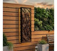 Garden Greatness Lunaria Solar Leaf Wall Panel Light in Red Garden Greatness Red