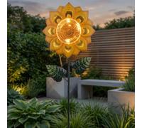 Garden Greatness Lunaria Sunflower Solar Stake Light | Size: 1 Pack Garden Greatness Multicolor 1 Pack