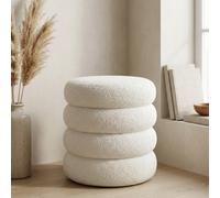 Garden Greatness Maison Blanc Boucle Pouffe Stool