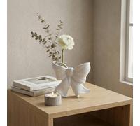 Garden Greatness Maison Blanc Bow Stem Vase in White | Size: 1 Pack Garden Greatness White 1 Pack