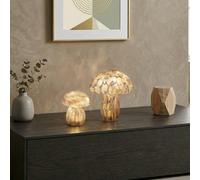 Garden Greatness Maison Blanc Duo Led Glass Mushroom Lamp