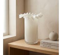 Garden Greatness Maison Froufrou Ruffle Vase in White | Size: 1 Pack Garden Greatness White 1 Pack