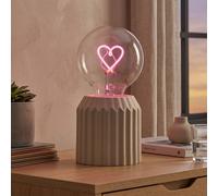 Garden Greatness Maison Heart Neon Effect LED Table Lamp Garden Greatness Multicolor