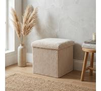 Garden Greatness Maison Neutral Soft Touch Storage Stool in Light Beige Garden Greatness Light Beige
